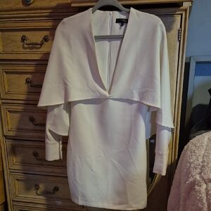 White Cape Dress